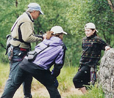 Photo of Jennifer Jordan and Jeff Rhoads interviewing
